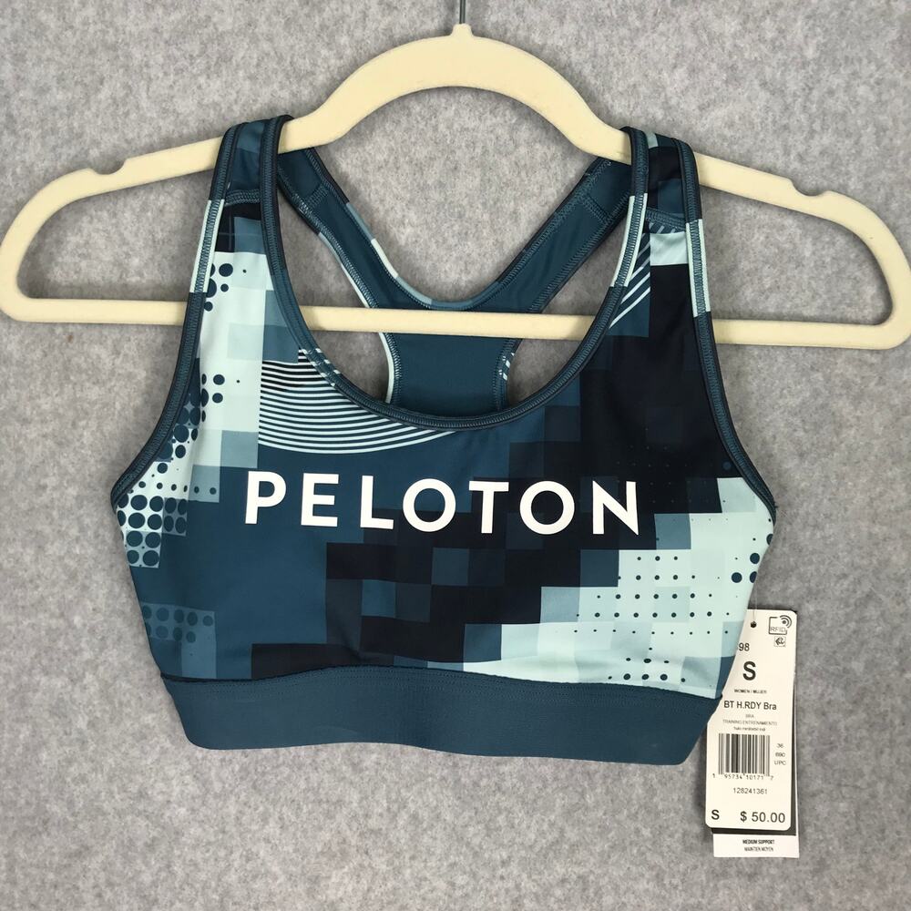 Adidas Peloton Sports Bra Small Digi Motion BT H.RDY Believe This Medium Support